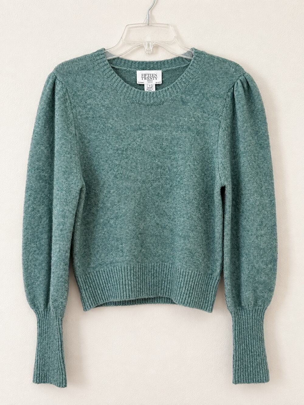 Fifteen Twenty Lia Shirred Sleeve Sweater Size M